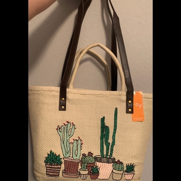 🎉HP 8-11-19🎉Cactus 🌵 Straw Beach Bag - Picture 5 of 5